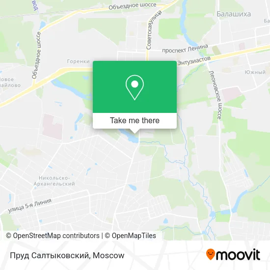 Пруд Салтыковский map