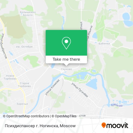 Психдиспансер г. Ногинска map