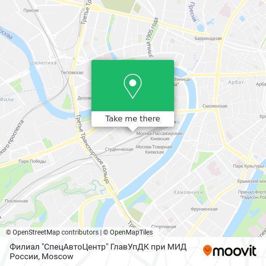 Филиал "СпецАвтоЦентр" ГлавУпДК при МИД России map