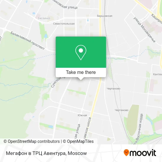 Мегафон в ТРЦ Авентура map