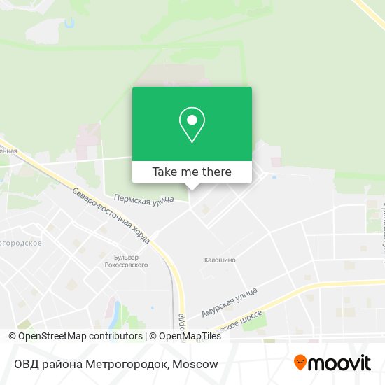 ОВД района Метрогородок map