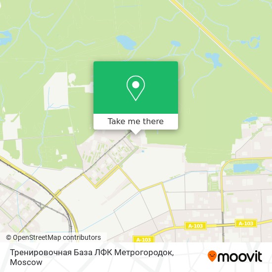 Тренировочная База ЛФК Метрогородок map