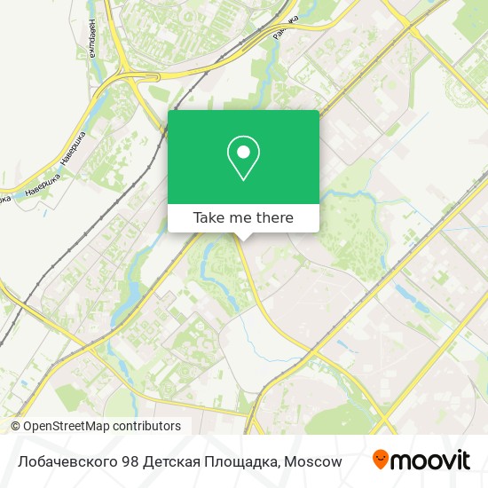 Лобачевского 98 Детская Площадка map