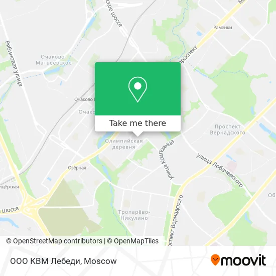 ООО КВМ Лебеди map