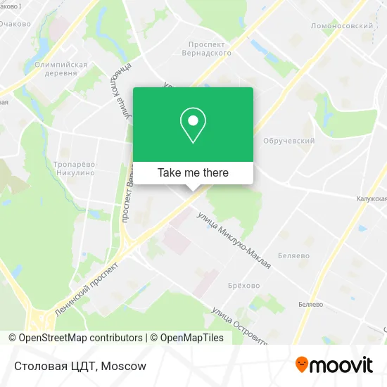 Столовая ЦДТ map
