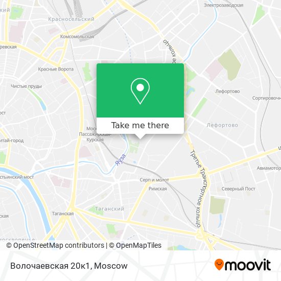 Волочаевская 20к1 map