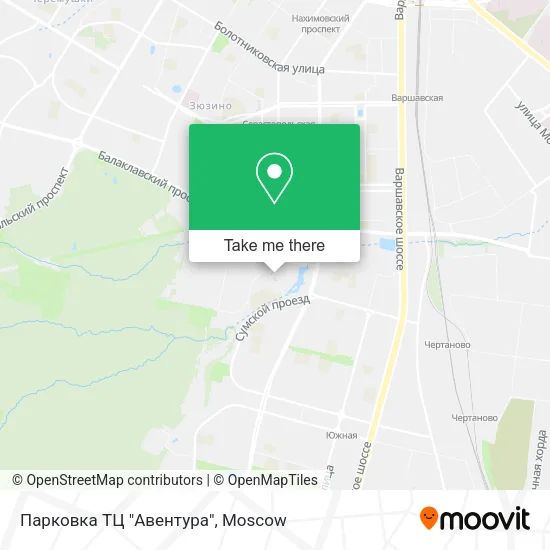 Парковка ТЦ "Авентура" map