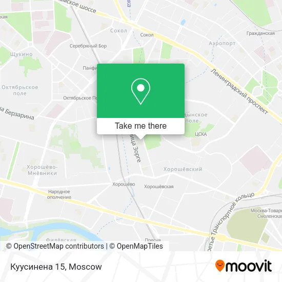 Куусинена 15 map