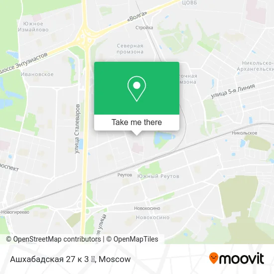 Ашхабадская 27 к 3 ✌️ map