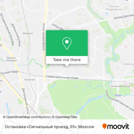 Остановка «Сигнальный проезд, 35» map