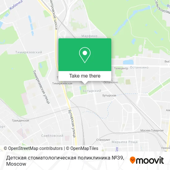 Детская стоматологическая поликлиника №39 map