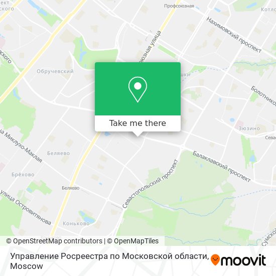 Управление Росреестра по Московской области map