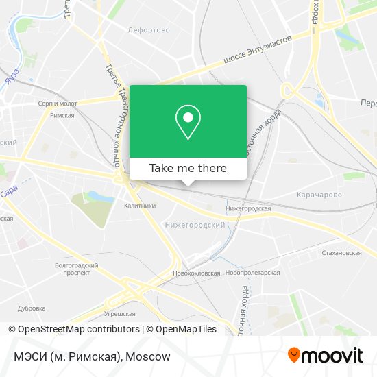МЭСИ (м. Римская) map
