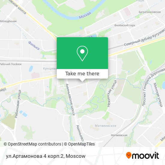 ул.Артамонова 4 корп.2 map