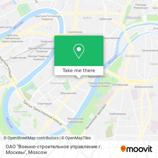 ОАО "Военно-строительное управление г. Москвы" map