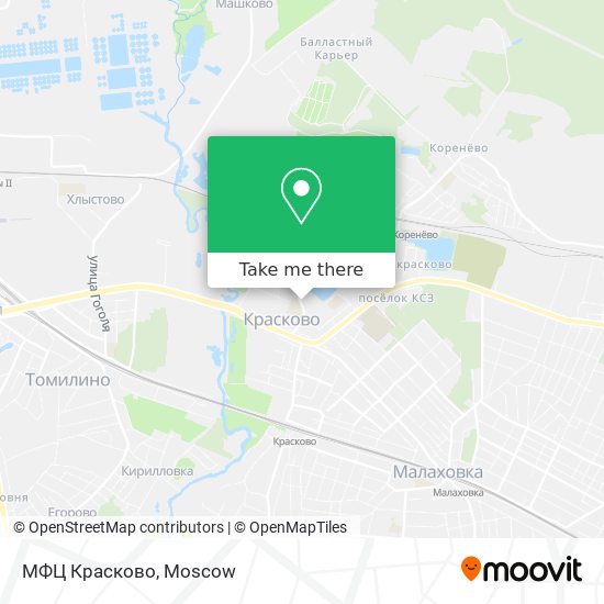 МФЦ Красково map