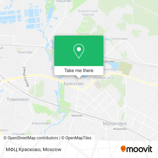 МФЦ Красково map