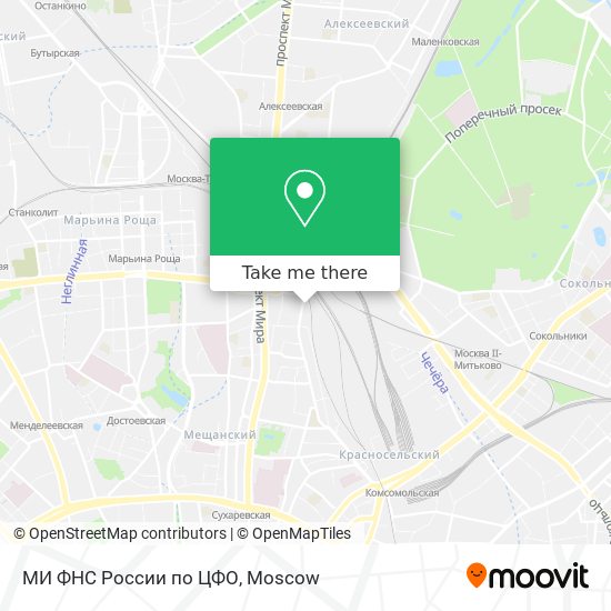 МИ ФНС России по ЦФО map