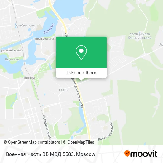 Военная Часть ВВ МВД 5583 map