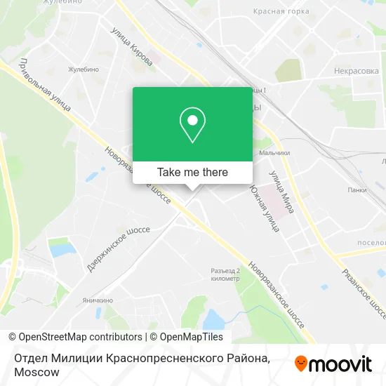Отдел Милиции Краснопресненского Района map