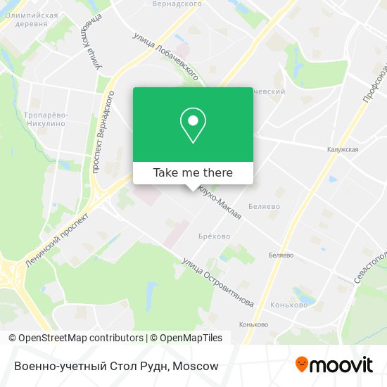 Военно-учетный Стол Рудн map