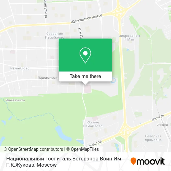 Национальный Госпиталь Ветеранов Войн Им. Г.К.Жукова map