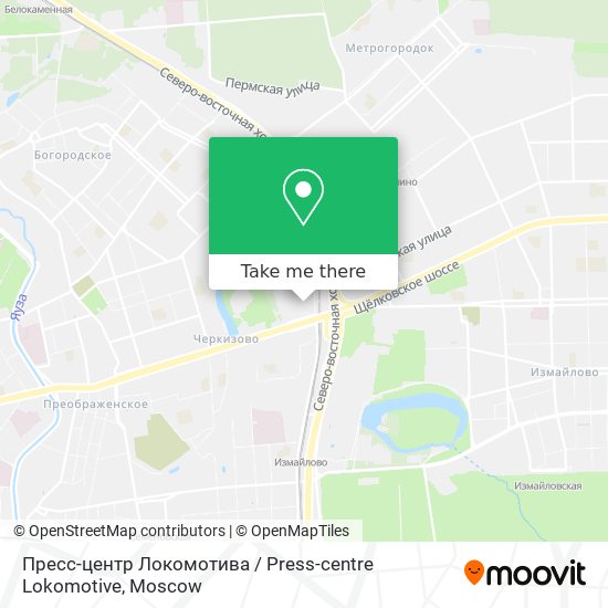 Пресс-центр Локомотива / Press-centre Lokomotive map