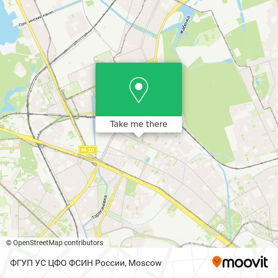 ФГУП УС ЦФО ФСИН России map