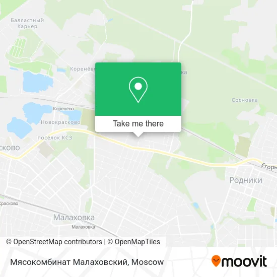 Мясокомбинат Малаховский map