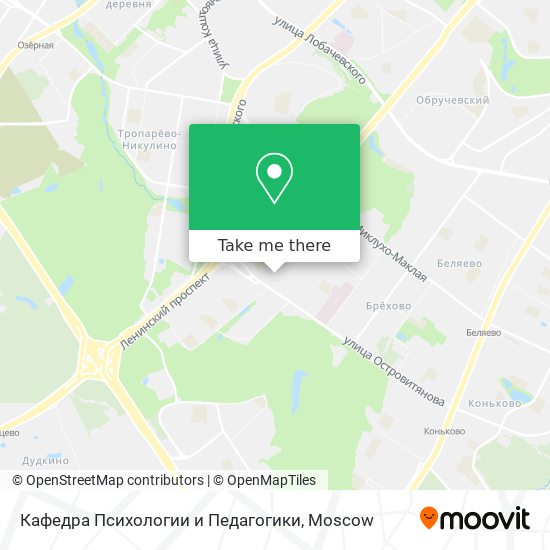 Кафедра Психологии и Педагогики map