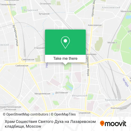 Храм Сошествия Святого Духа на Лазаревском кладбище map