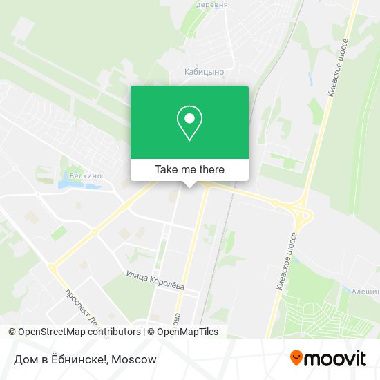 Дом в Ёбнинске! map