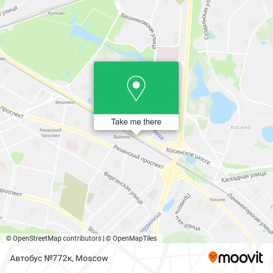 Автобус №772к map