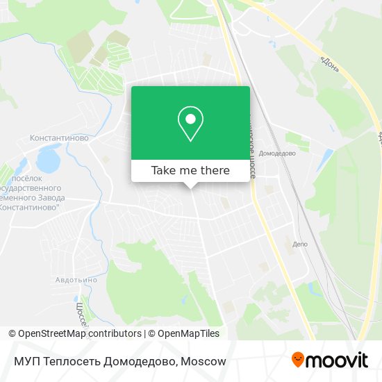 МУП Теплосеть Домодедово map