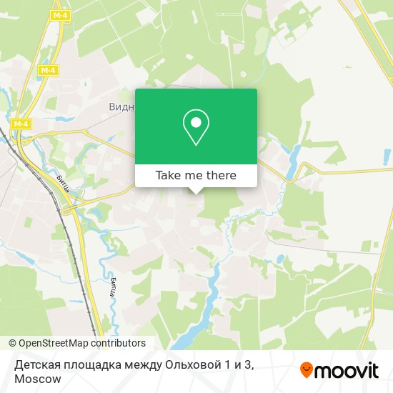 Детская площадка между Ольховой 1 и 3 map