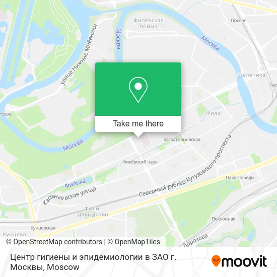 Центр гигиены и эпидемиологии в ЗАО г. Москвы map