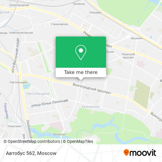 Автобус 562 map