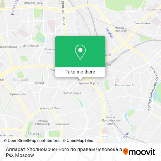 Аппарат Уполномоченного по правам человека в РФ map