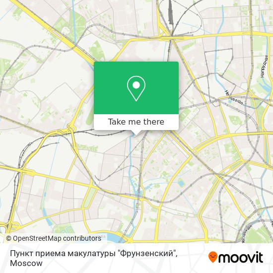 Пункт приема макулатуры "Фрунзенский" map