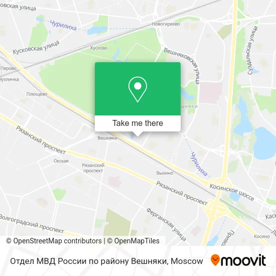 Отдел МВД России по району Вешняки map