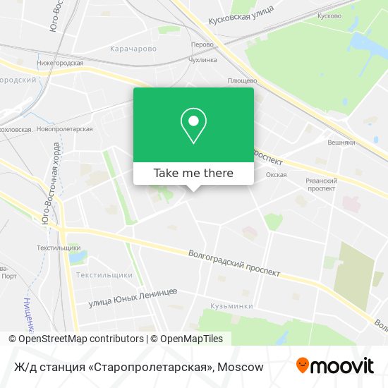Ж / д станция «Старопролетарская» map