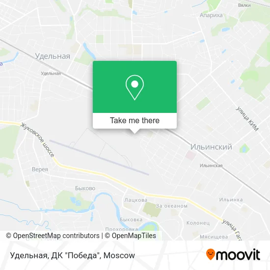 Удельная, ДК "Победа" map