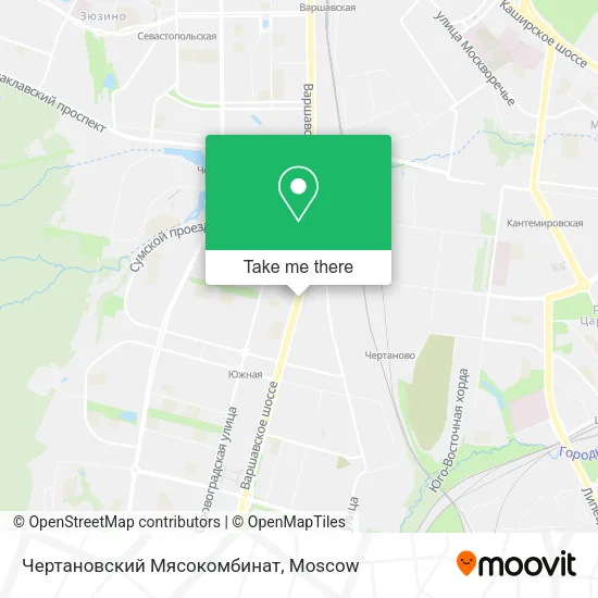 Чертановский Мясокомбинат map