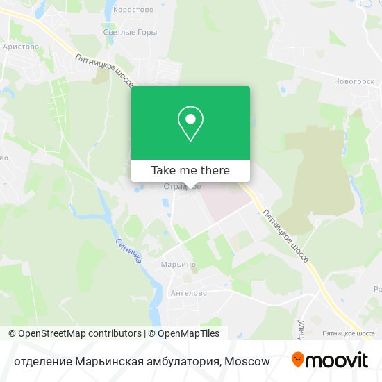 отделение Марьинская амбулатория map