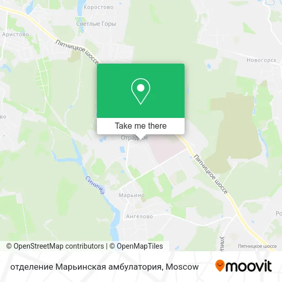 отделение Марьинская амбулатория map