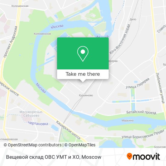 Вещевой склад ОВС УМТ и ХО map