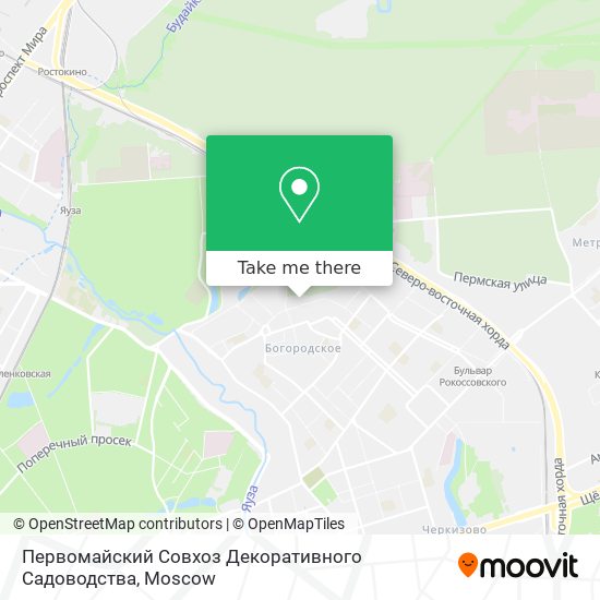 Первомайский Совхоз Декоративного Садоводства map