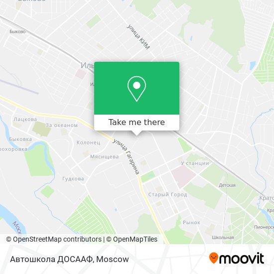 Автошкола ДОСААФ map