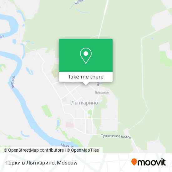 Горки в Лыткарино map