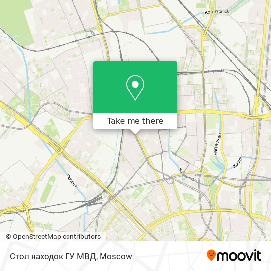 Стол находок ГУ МВД map